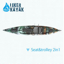 La capacidad de 4.3m 158kgs se sienta en el Kayak superior del pescador de la pesca